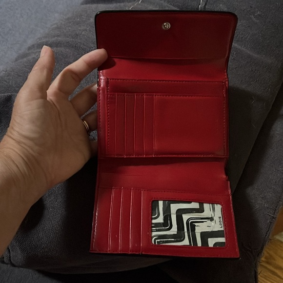 Lodis red leather wallet in GUC. - Picture 2 of 4